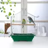 Other Bird Supplies No Mess Feeders Automatic Parrot Feeder Drinker Pigeons Cage Pet Aviary Hanging Stand Food Container