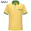 GAAJ Brand Men Polo Pocket Contract Color Cotton Coton Classe Mentide Mentide Cold-Down Summer Polos Brésil Golf Man 240513