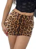 Jupes femme léopard imprimé bodycone jupe courte extensible taille haute crayon ruché été sortant y2k night club mini