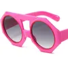 Fashion Sun Glasse Anti-UV SPELACLES Candy Color glasögon Retro Goggles Double Beam Ornamental Personality Solglasögon