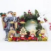 Candlers 2024 Christmas Solder Santa Claus Elk Star Candlestick Année de table Ornements de Noël Gift Merry Decor pour la maison