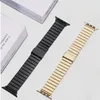 Sangle en acier inoxydable pour Apple Watch Ultra Band 9 8 7 49mm 41mm 45 mm Bracelet de liaison métallique 2 6 SE 5 4 44mm 40mm 42mm 240510