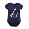 Rompers Baby Boy Vêtements Vêtements d'ajustement serrés pour les nouveau-nés Baby Girls Corps à manches courtes 3 6 9 12 18 24 mois Clothingl2405