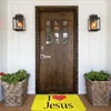 Carpets personnalisés I Love Jesus Doormat Mat Anti-Slip Christian Faith Bath Kitchen Garden Garden tapis 40 cm 60cm