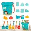 Песчаная игра вода веселье 18 комплектов детских пляжных игрушек наборы песочных дорожных дорожных инструментов.