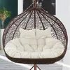 Travesseiro balanço pendurado na cesta de cesta ovo de hammock ninho traseiro cadeira de vime ao ar livre pátio de jardim