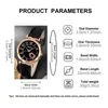 Montre-bracelets Women Fashion Casual Leather Belt Watches Heart en forme de coeur Long Wallet Set Robe Robe Clock Montre Femme