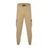 Pantalons de travail pour hommes Pantalons à la mode printemps à la mode et style ajusté décontracté et lâche avec de grandes poches pantalons harem 240513