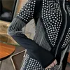 Vestes pour femmes printemps 2024 Rivet sexy rivet tassel court manteau fashion femme automne veste de forage coréen