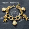 Bracelets de charme Zeadear Chic Small Goldsfishfish Animal Animal Hip Hop Link Chain Bracelet On Hand Luxury 18K Gold Color Women Jewelry