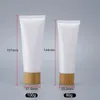 Tubes de suppression en plastique blanc vide bouteille de crème cosmétique JAR