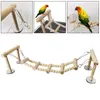 Other Bird Supplies Wooden Perches Stand Toys Parrot Swing Climbing Ladder Parakeet Cockatiel Lovebirds Finches Play Playground