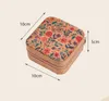 5st Stuff Sacks Cork Leather Flower Fish Printing Printing Ring Jewel Case