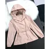 Damesgeuljagen vrouwen mode kap jassen jassen taille gemonteerd dunne windbreaker met riem casual kleding voor vrouw