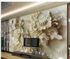 Sfondi a sfondi 3D Sfondi da carta da parati Chrysanthemum tridimensionale Decorazione per la casa moderna vivente moderna