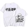 Camiseta feminina anime japonês jujutsu kaisen plus size camise