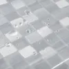 Duschgardiner 3D transparent PVC -badrum med krokar vattentätt klart bad för gardin