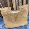 Sacs de plage de plusieurs styles Sac de créateur de sac à main tissé paille Femme Femme Vacation Tote Sac à épaule tissé Luxur