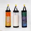 Storage Bags Trash Hanging Bag Nylon Wall-Mounted Grocery Holder Foldable Round Garbage Organizer Packing Pouch For