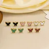 Famous designers design vanlycle delicate earrings for both men and women Butterfly female fashionable with common vanly