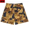 Heren schilderen Shorts Casual Splash Square Men Gallerydept shorts Basketball shorts voor golf Europese en Amerikaanse High Street Sports Shorts Camo Losse shorts O845