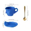 マグカップアートアートの個性的な創造性セラミックマグカップコーヒーカップの手作り料理セット