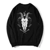 Felpa con cappuccio maschile felpe con cappuccio con cappuccio con cappuccio con cappuccio con cappuccio con cappuccio con cappuccio satana demonio cara craso maglione sovradimensionato maglione unisex una felda unisex t240510