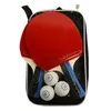 Huieson 2pcsset classic 5 arance in legno massiccio Raccolto da tennis a doppia faccia Pimplesin in gomma BATS per adolescenti 240511