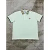 24SS Casablanca Polo's Casual shirt Kleurrijk gestreepte geruite vierkante mannen en dames met korte mouwen gebreide trui casablanc