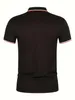Anchor Pattern Print Mens Casual Button Up Short Cotton POLO Shirt Tops 240513