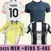 2024 2025 Maglia Dusan Vlahovic Chiesa 2324 Juventuse Soccer Jerseys Weston McKennie 23 24 Rabiot de Sciglio Kids Uniform Bremer Chiellini Bonucci Pogba Kean