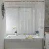 Cortinas de chuveiro Cortina Apartamento Banheiro Banheiro Tela Banho Drape reutilizável moderno simples decorativo 180x180cm