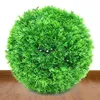 Dekorativa blommor växt topiary boll runda bollar 4 lager tallnålar konstgjord grön falsk dekor för