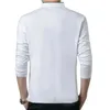 Tshirt de printemps tshirt à manches longues Basic Blouse Solid Tee Shirt Top Casual Cotton T-shirt Men Under-Shirt 240513