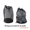 1 PC Sport Mesh Net Bag Black Nylon Golf Bags Golf Tennis 163256 Ball Draagtas Pouch Bouch Storage Bag 240428