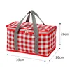 Borse da stoccaggio 35x20x20cm in stoffa oxford borse da pranzo per picnic esterno box in alluminio addensato in alluminio box portatile cesta cesta impermeabile