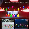 Andere feestelijke feestbenodigdheden 6 stuks Xmas Car Decorations Christmas Reflecterende koelkast Magneten lichte bal kabouter Berries stickers dhchv