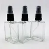 12st 1oz parfym/köln atomizer tom påfyllningsbar glasflaska svart manipulation uppenbar sprayer 30 ml caovq