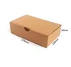 17*10*5cm Kraft Paper Korrugerad present Boxe Mailer Shipping Box Korrugerad kartongbröllop Presentpaket Julfestdekor