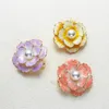 Broches Petals Peony Petales Big Pearl Emel pour les femmes Élégant Flower Rinestone Brooch Fashion Weddings Party Gifts 2024