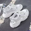 Scarpe casual 2024 sandali sportivi estivi Donna Donna traspirabile Piattaforma di sandalo spessa Sandalo Sollo-Up Bianco Bianco