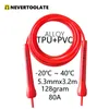 NeverToolate TPU PVC 10.5ft 3.2m x 5 mm PVC Double Rope Jumping Skills Fitness Crossfit Long 240511