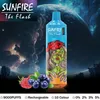 Originele Sunfire Tornado 9000 Puffs Big Puff 9000 Wegwerp E Sigaretten met RGB Light Puff 9K VAPE 0% 2% 3% 5% Oplaadbare batterij 18ml Device Vapes Pen Pen Frankrijk Thailand Thailand