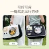 Minimalist Black Cartoon Cat Space Cat Bag, Little Cat Spring/Summer Outdoor Travel Crossbody Bag, stor kapacitet Pet Bag 711