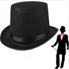 Clip per capelli Abbigliamento nero Cappello Mago vestito Accessorio in costume per uomini Fantasca per adulti