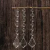Décoration de fête 12pcs Crystal acrylique Perle d'octogone suspendue Strand Manzanita Arbres Mariage Décorations de vacances de Noël