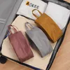 Sacs de rangement Organisateurs d'emballage de voyage portables polyvalents avec fermeture à glissière pour chaussettes Cosmetics Sundries