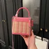 10A Fashion Bag Designer Weave Bags Beach High Box Luxury Crossbody Mini Cosmetic Mobile Summer Women's Handbags Quality Real Clut Pheg