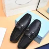 Brand Name Mens Gommino Driving Loafers Dress Business Real Leather Silver Metal Pra Shoes Size 38-46