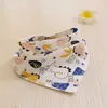 Bibs Burp panos novos baby baby bib triângulo algodão bandana babador adequado para meninos meninas burp tecido lenços de bebê colarinhos de jantar acessórios saliva toalhas d240513